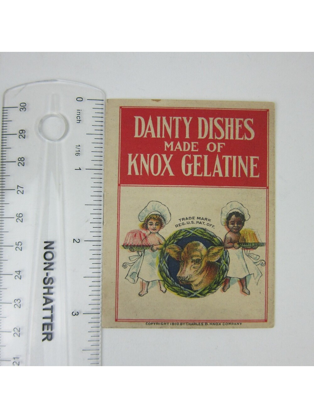 Victorian Trade Card Booklet Knox Gelatine White & Black Baby Cooks Antique 1910 - Picture 8 of 16